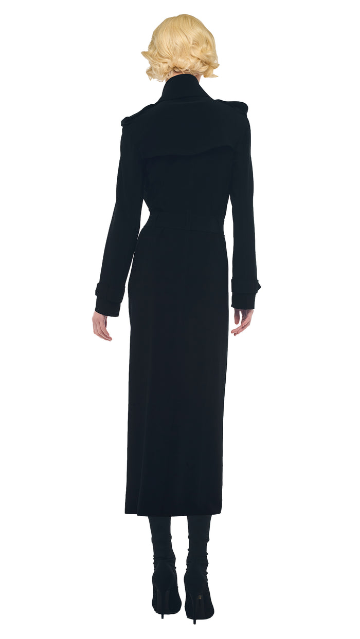 Norma Kamali OVERSIZED DOUBLE BREASTED TRENCH