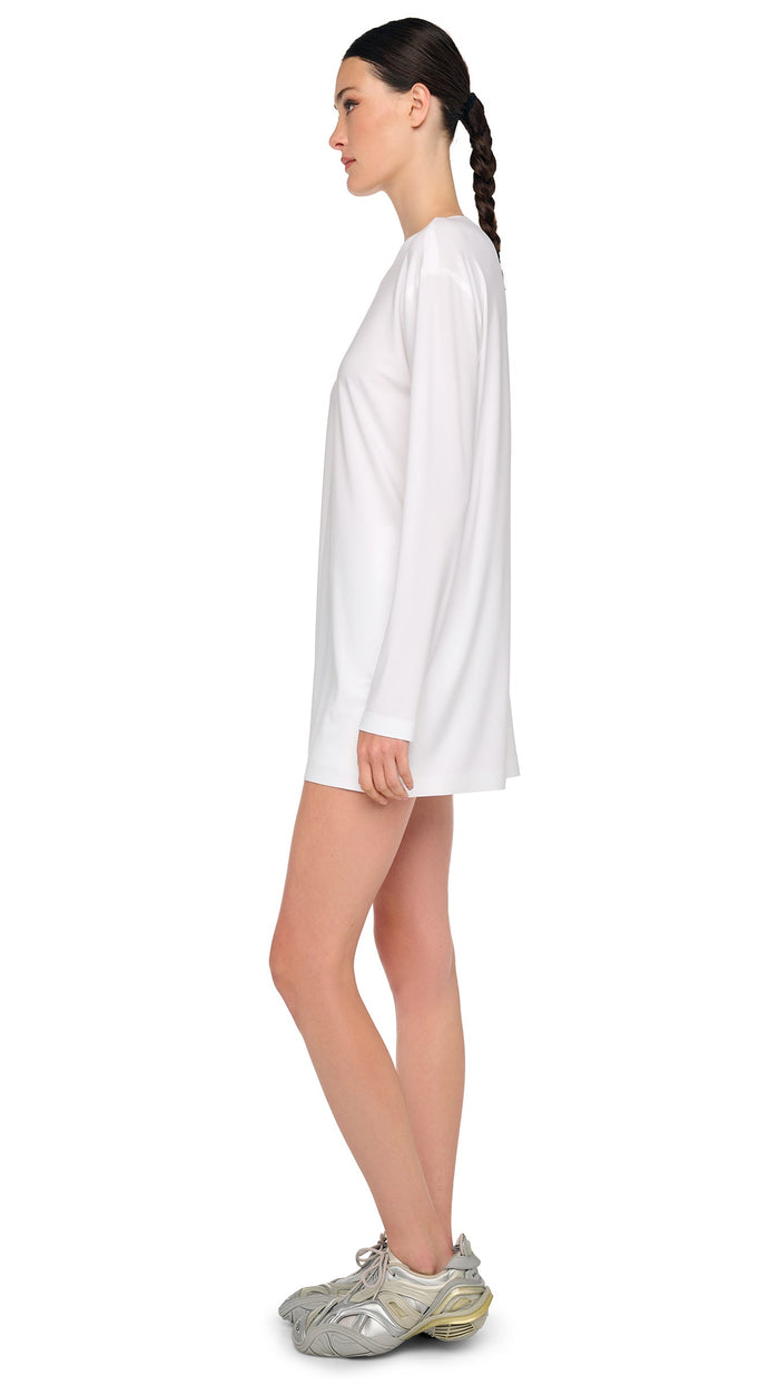 Norma Kamali OVERSIZED LONG SLEEVE MINI DRESS