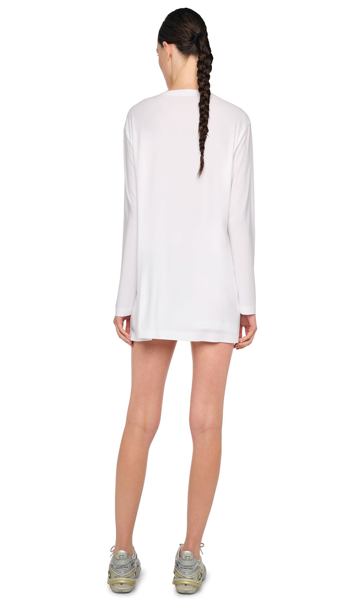 Norma Kamali OVERSIZED LONG SLEEVE MINI DRESS