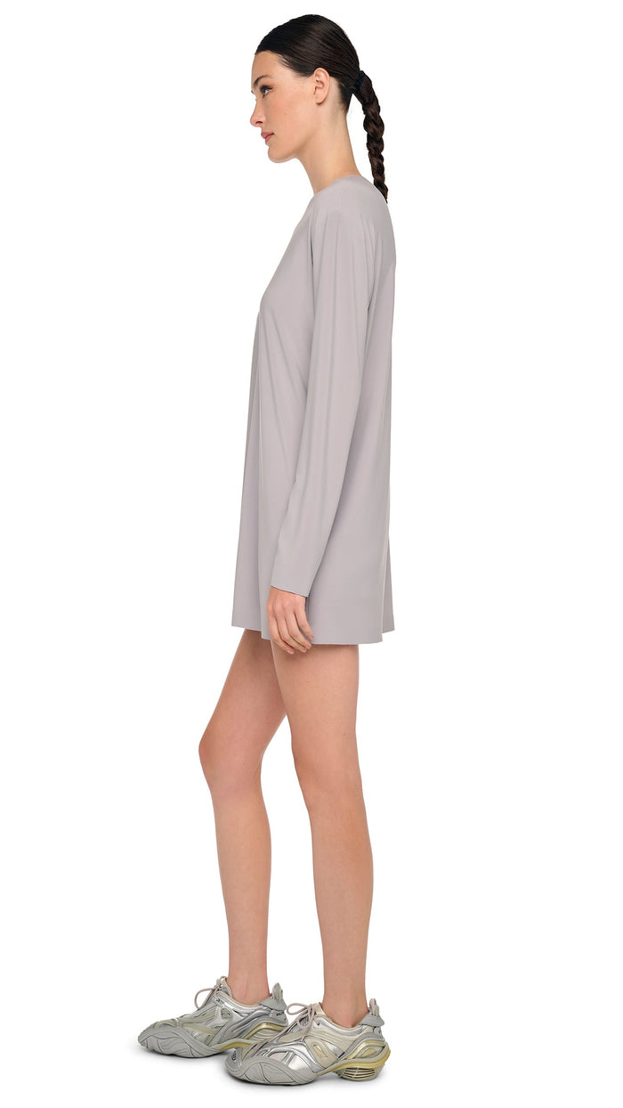Norma Kamali OVERSIZED LONG SLEEVE MINI DRESS