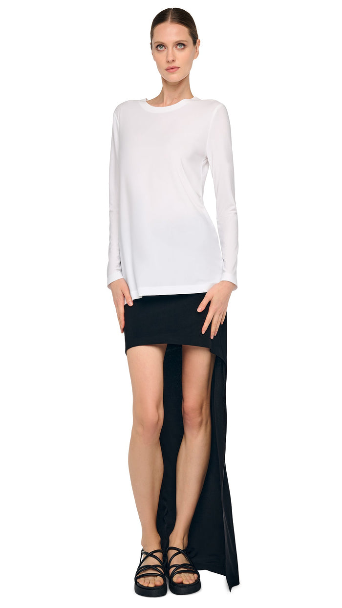 norma kamali OVERSIZED LONG SLEEVE T