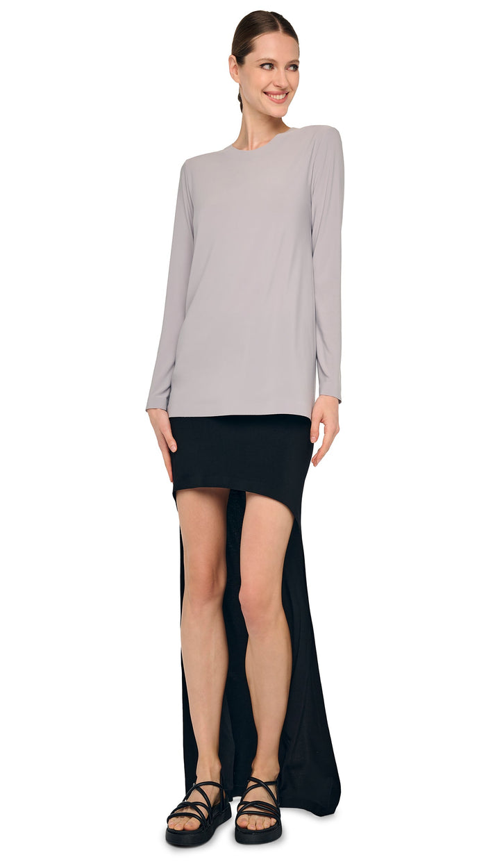 norma kamali OVERSIZED LONG SLEEVE T