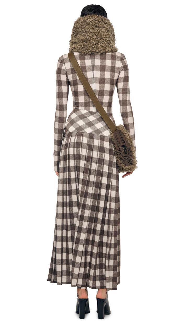 Norma Kamali PLEATED LONG SKIRT W/ SLIT