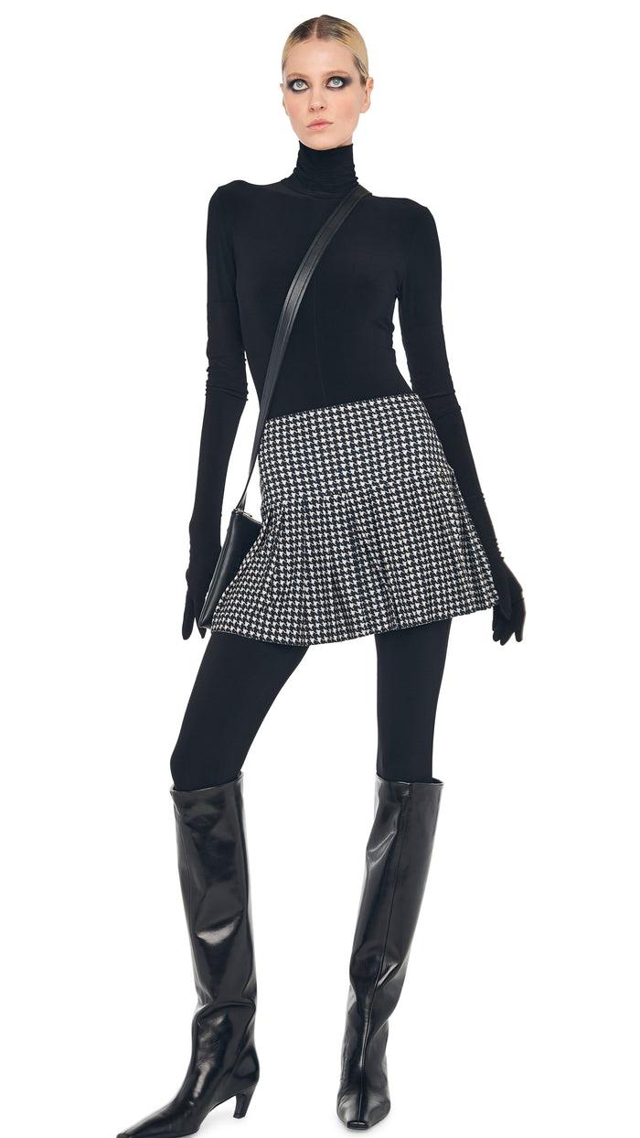 norma kamali PLEATED MINI SKIRT