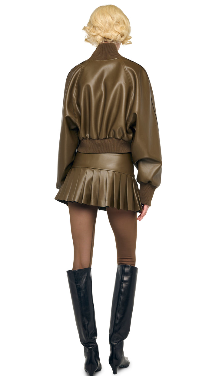 Norma Kamali PLEATED PICKLEBALL SKIRT