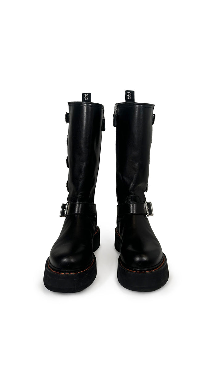Norma Kamali R13 HIGH MOTO BOOTS
