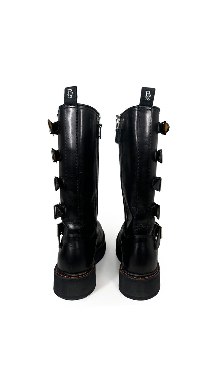 Norma Kamali R13 HIGH MOTO BOOTS