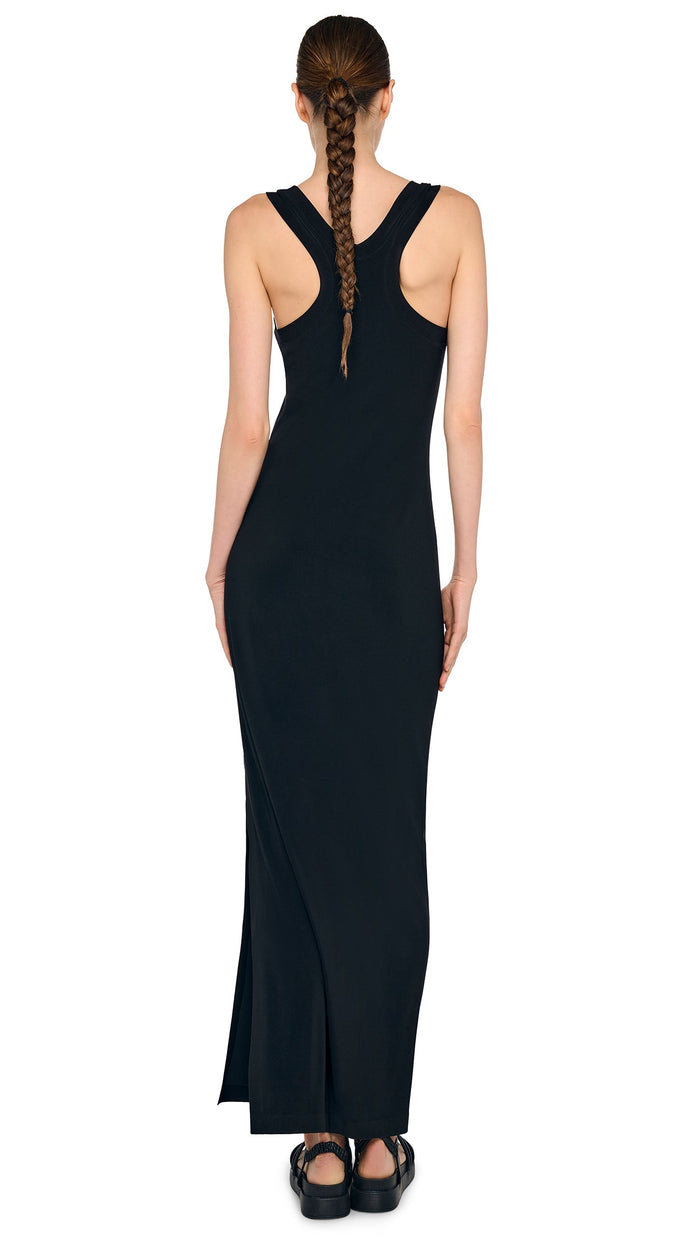 Norma Kamali RACER LONG DRESS W/ SIDE SLIT