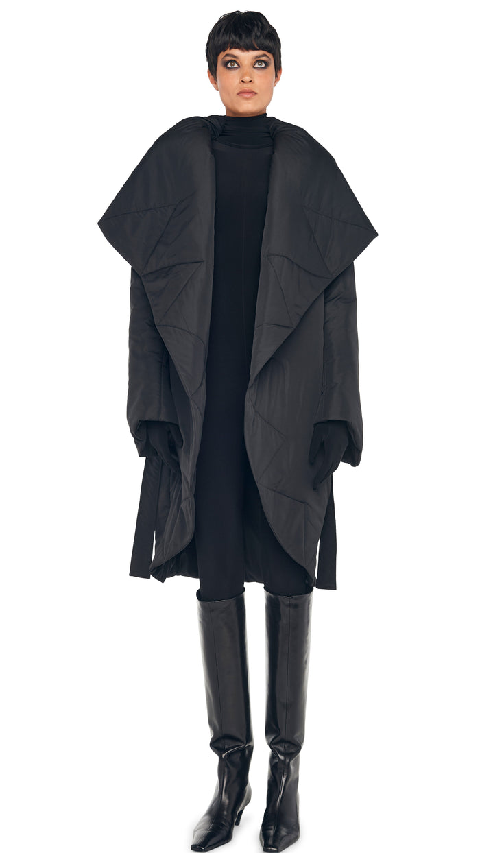 Norma Kamali SHAWL COLLAR COAT