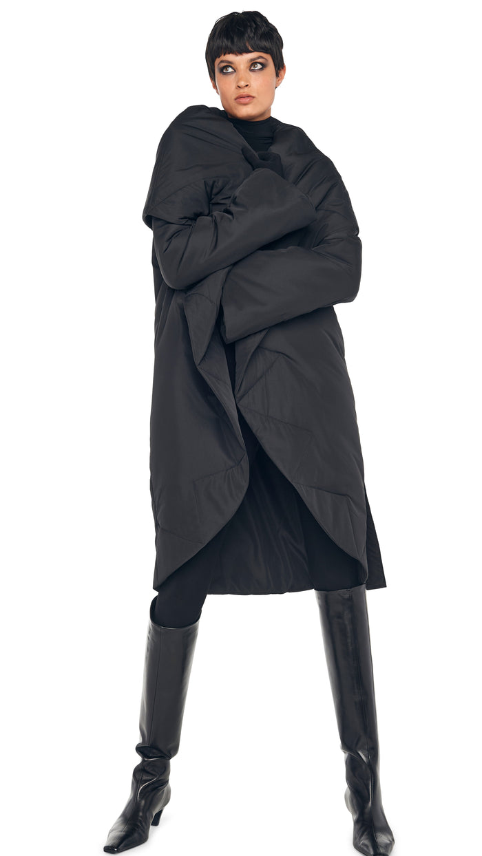 norma kamali SHAWL COLLAR COAT