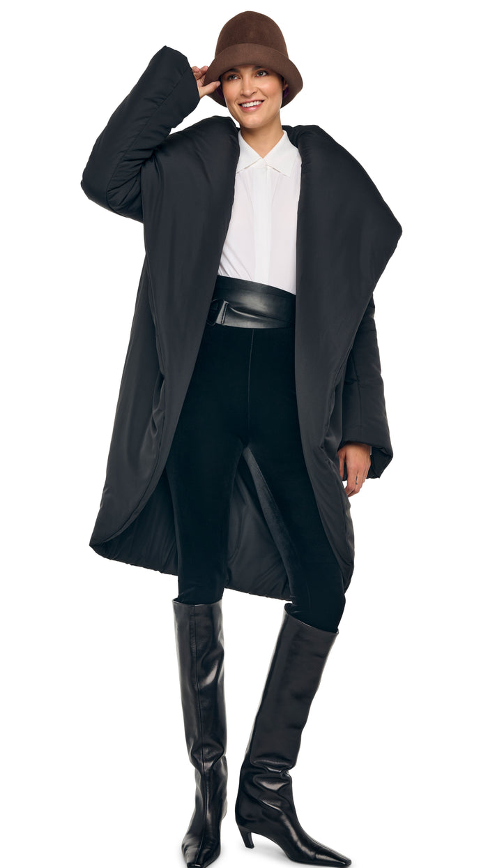 Norma Kamali SHAWL COLLAR SLEEPING BAG COAT