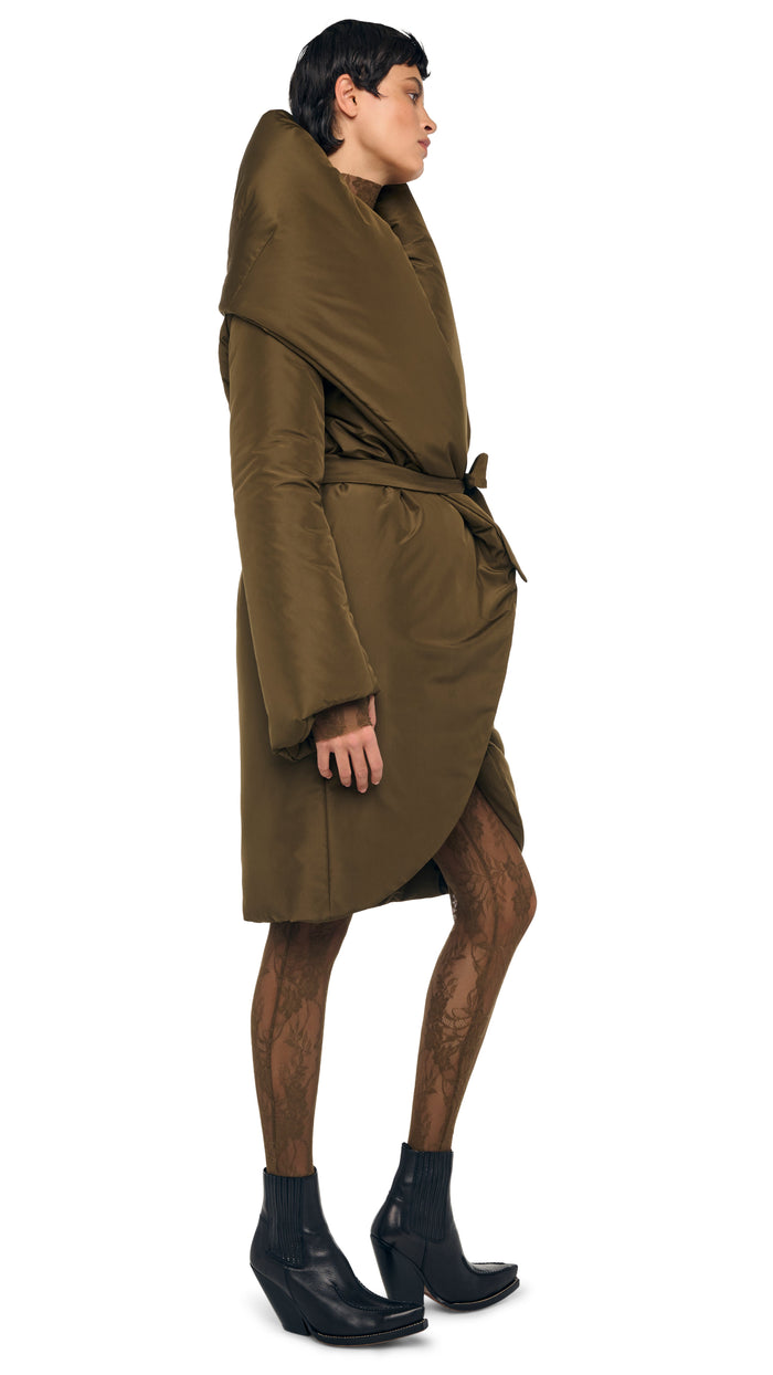 Norma Kamali SHAWL COLLAR SLEEPING BAG COAT