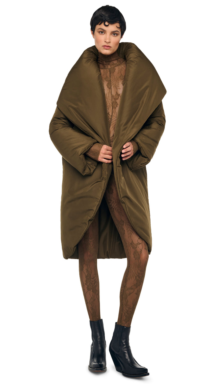 norma kamali SHAWL COLLAR SLEEPING BAG COAT