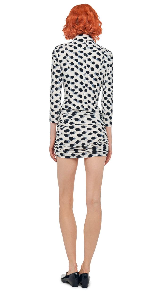 Norma Kamali SHIRRED BILL PICKLEBALL SKIRT