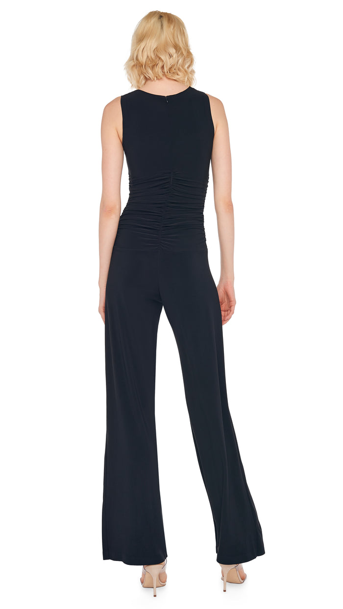 Norma Kamali SHIRRED WAIST JUMPSUIT