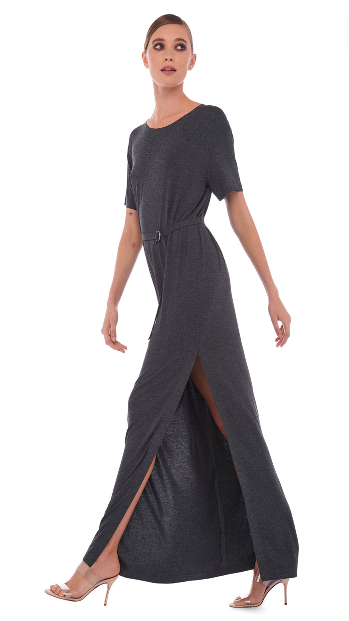 Norma Kamali SHORT SLEEVE BOXY GOWN