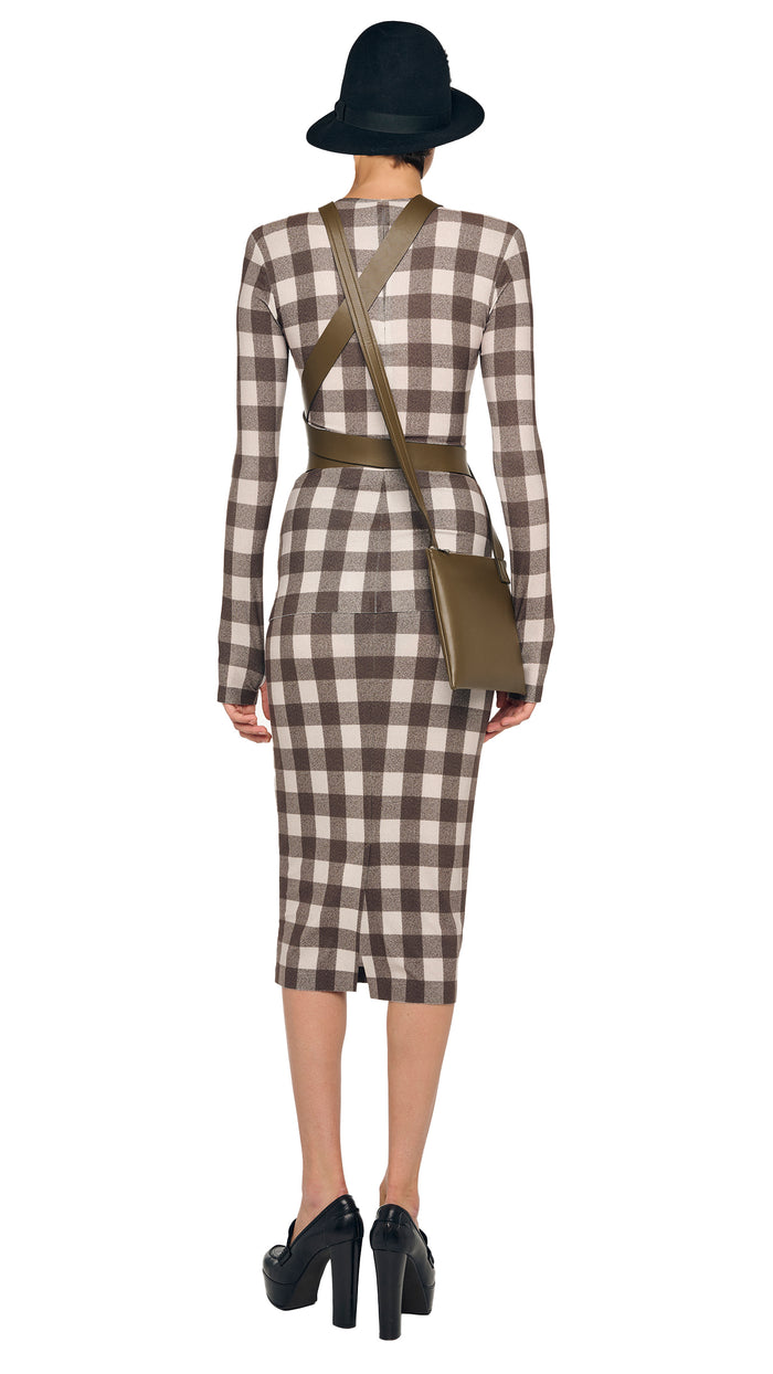 Norma Kamali SHOULDER PAD LONG SLEEVE CREW TOP