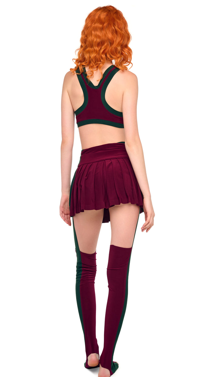 Norma Kamali SIDE STRIPE RACER BRA