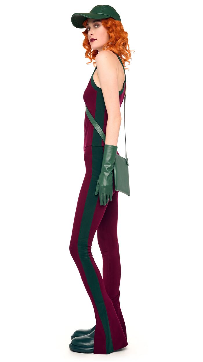 Norma Kamali SIDE STRIPE RACER TEE