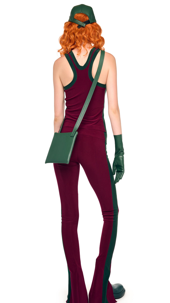 Norma Kamali SIDE STRIPE RACER TEE