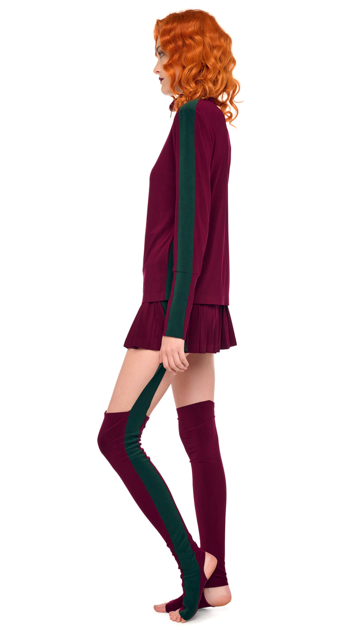 Norma Kamali SIDE STRIPE TURTLE JACKET