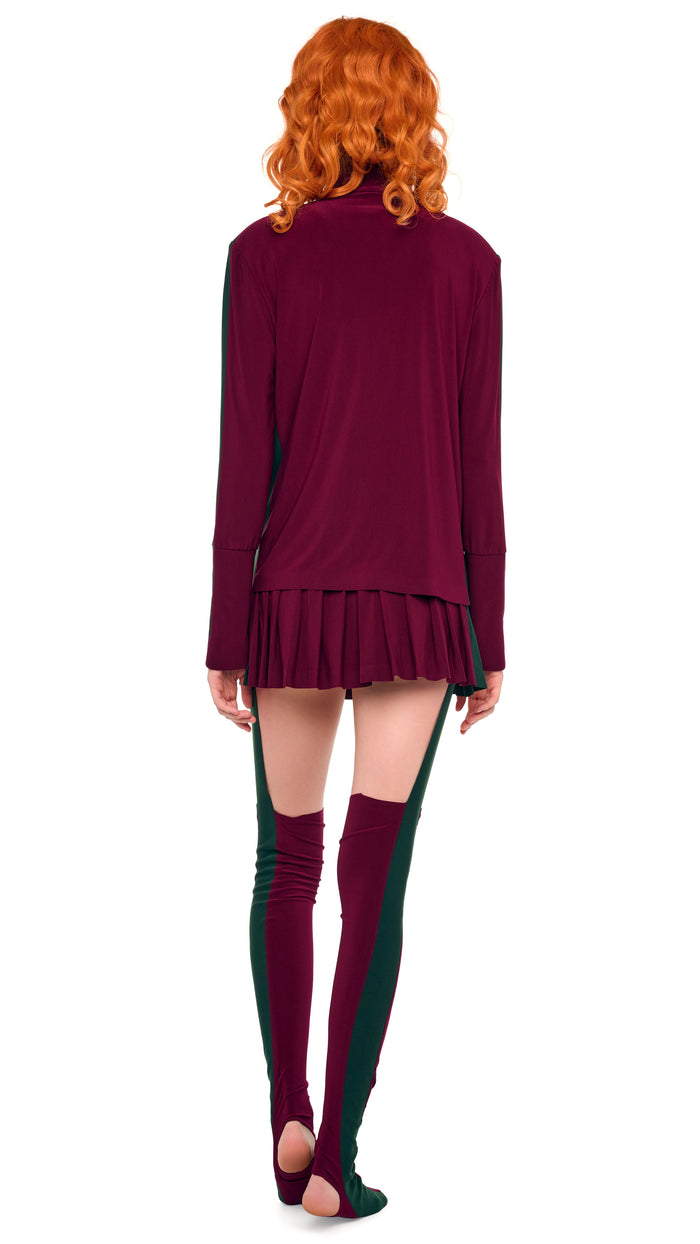 Norma Kamali SIDE STRIPE TURTLE JACKET