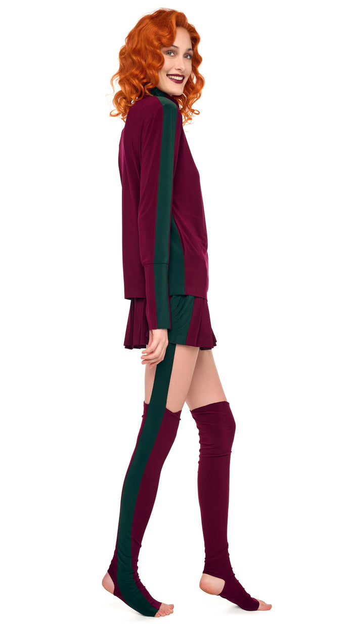 Norma Kamali SIDE STRIPE TURTLE JACKET