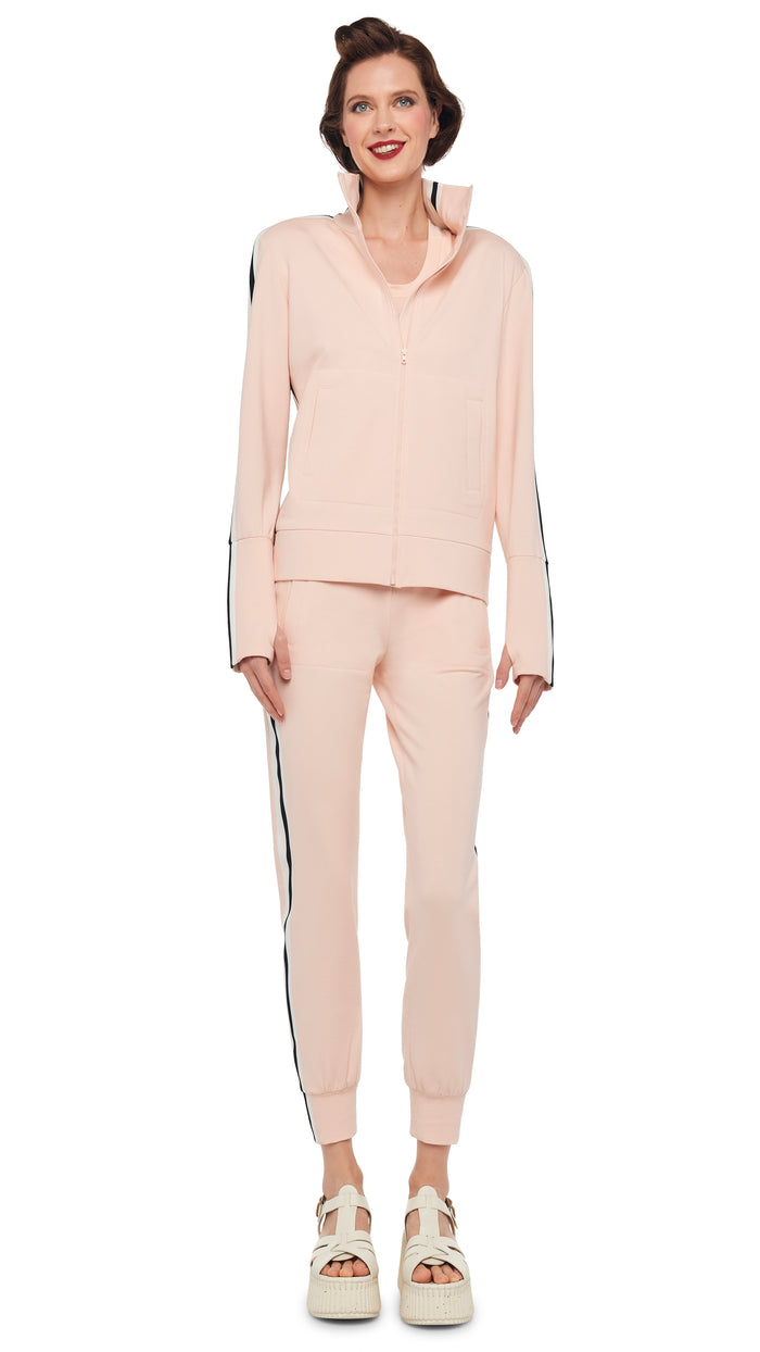 Norma Kamali SIDE STRIPE TURTLE JACKET