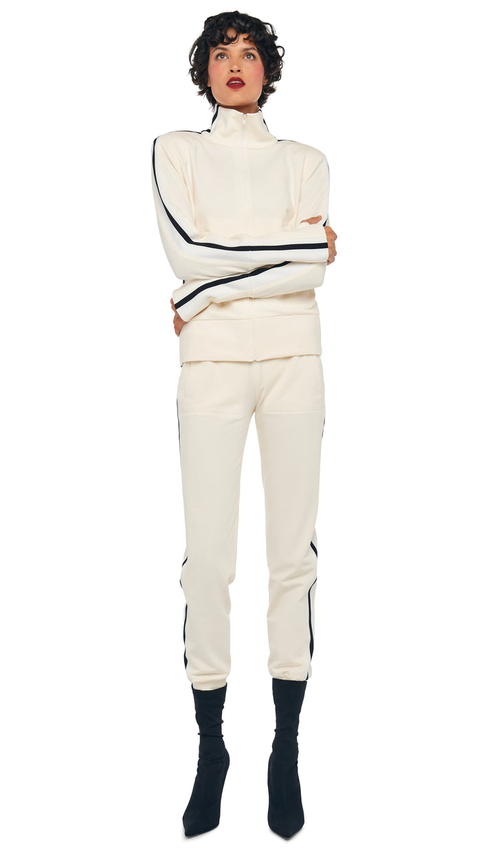 norma kamali SIDE STRIPE TURTLE JACKET