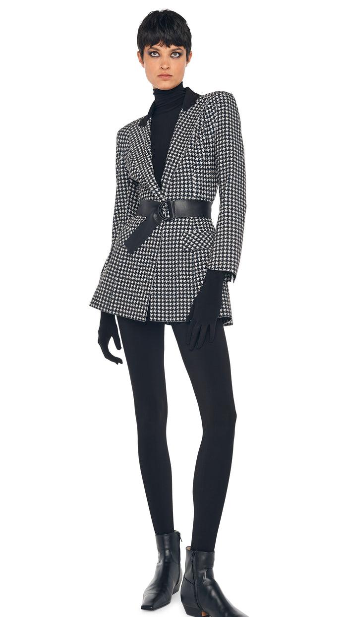 Norma Kamali SINGLE BREASTED BOY FIT RIDING JACKET