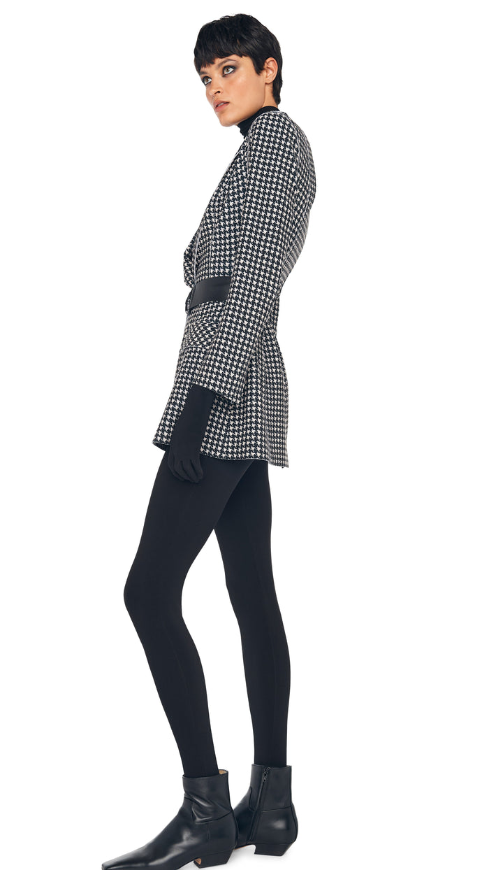 Norma Kamali SINGLE BREASTED BOY FIT RIDING JACKET