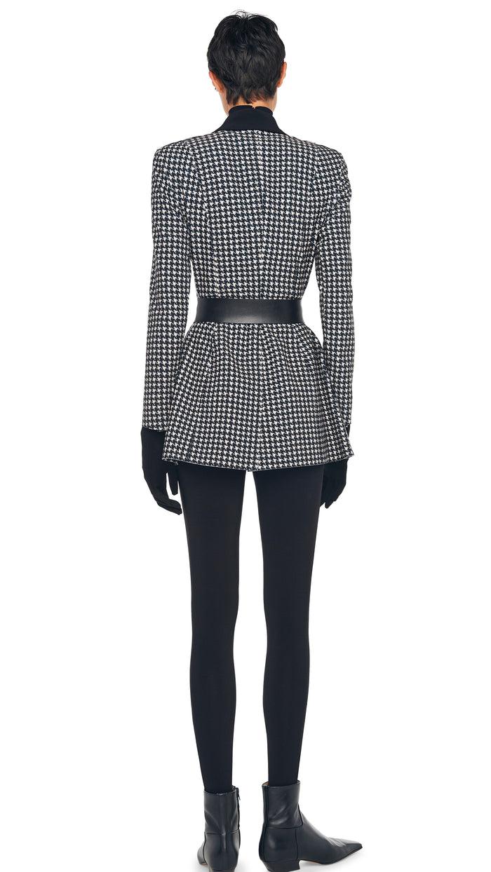 Norma Kamali SINGLE BREASTED BOY FIT RIDING JACKET