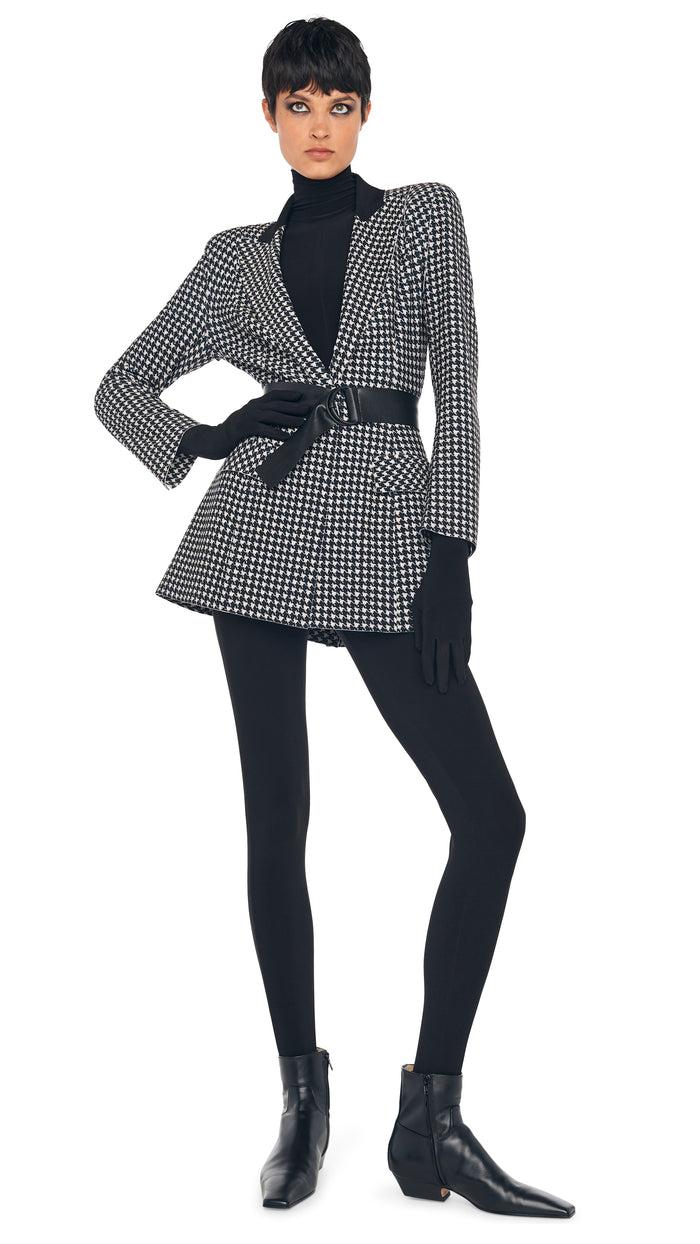 norma kamali SINGLE BREASTED BOY FIT RIDING JACKET