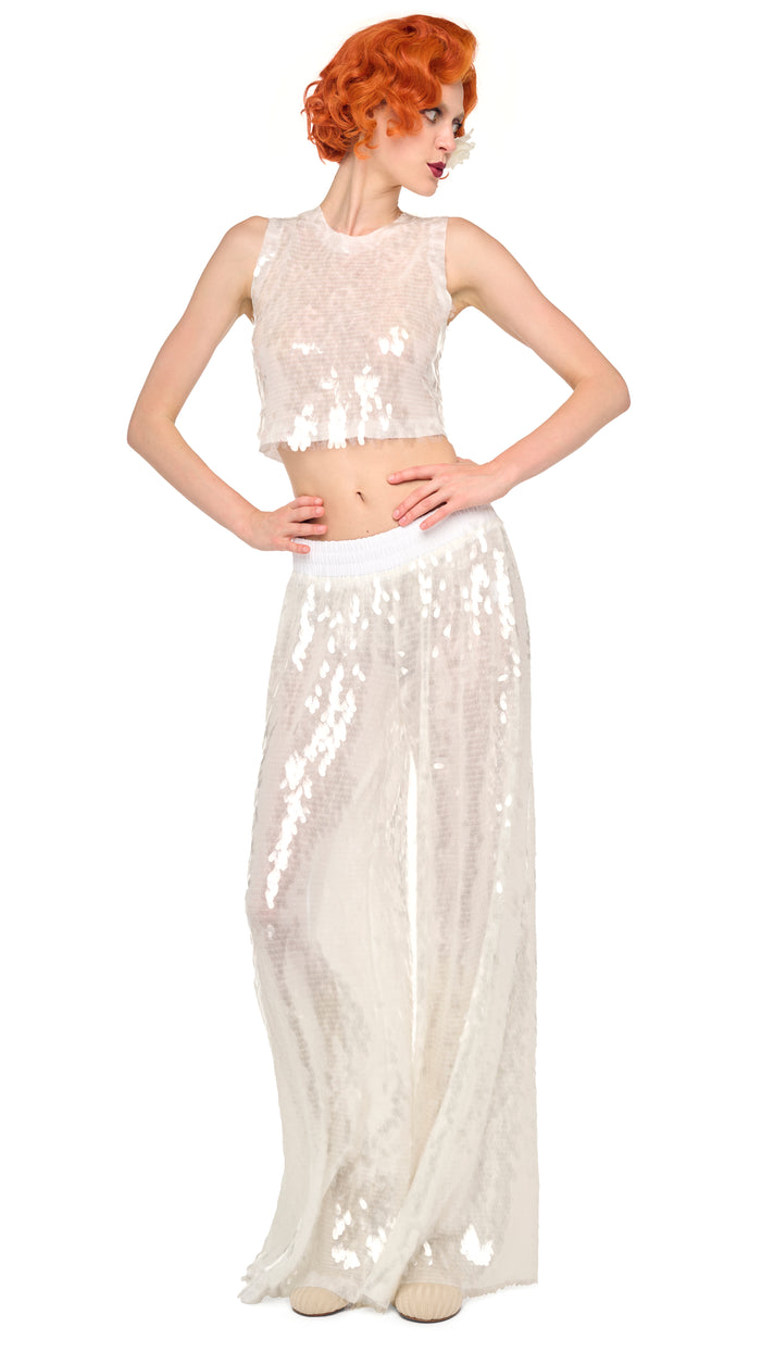 Norma Kamali SLEEVELESS CROPPED TOP