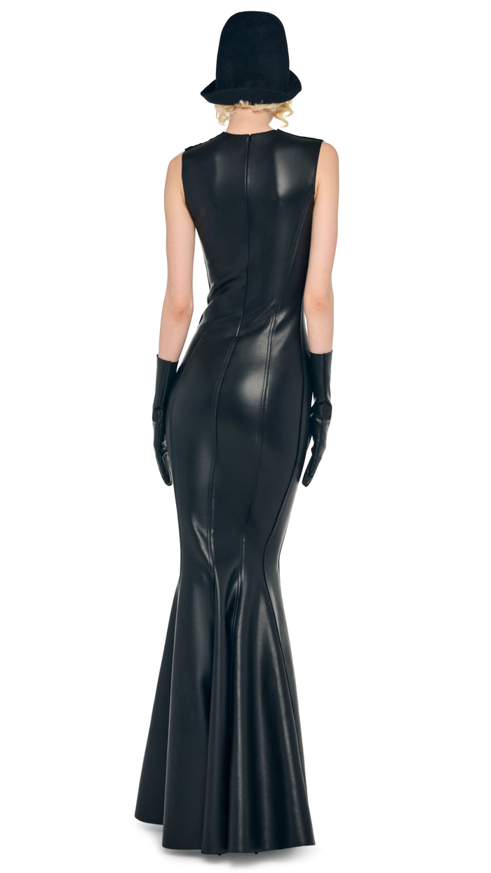 Norma Kamali SLEEVELESS GRACE FISHTAIL GOWN