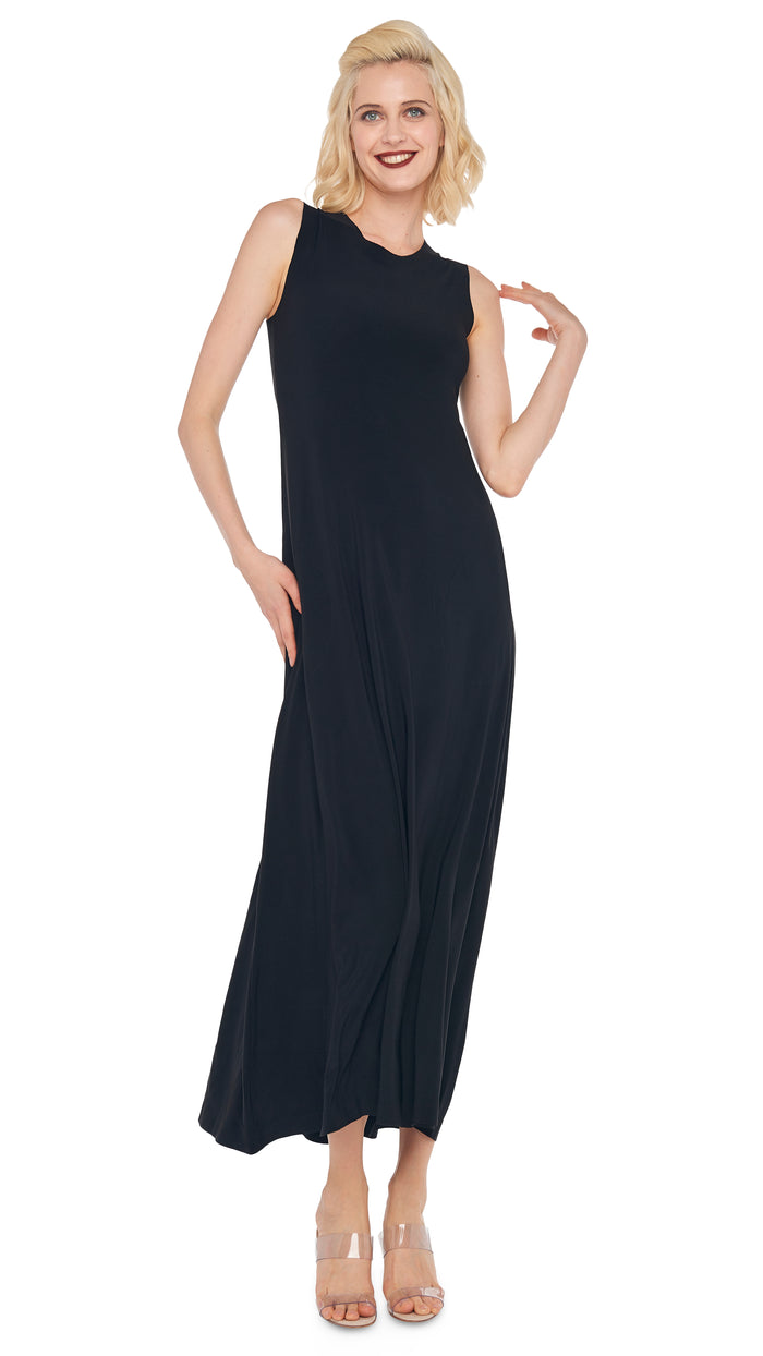 Norma Kamali SLEEVELESS LONG SWING DRESS