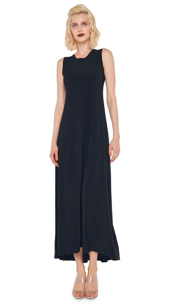 norma kamali SLEEVELESS LONG SWING DRESS