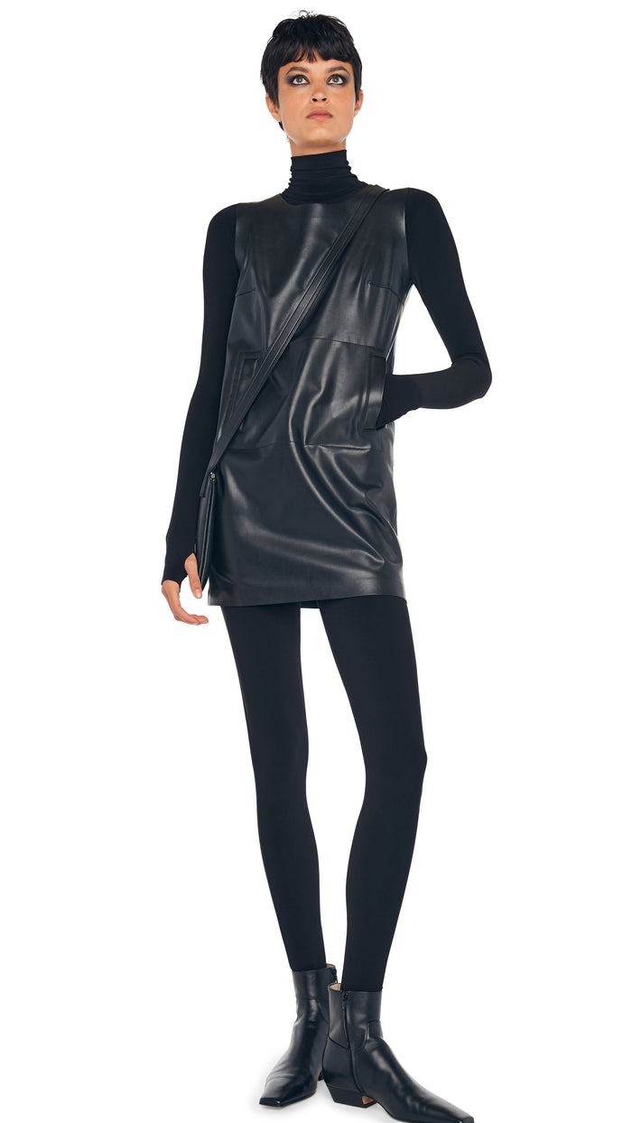 Norma Kamali SLEEVELESS TAILORED MINI DRESS