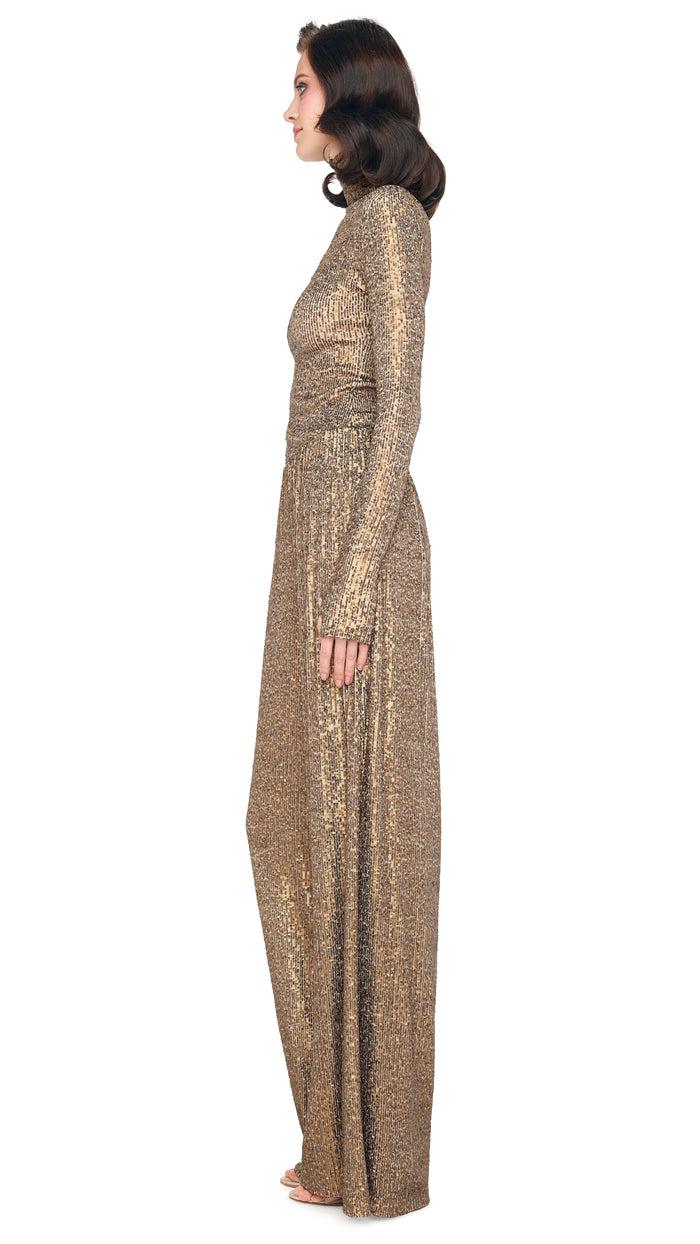 Norma Kamali SLIM FIT LONG SLEEVE TURTLE TOP