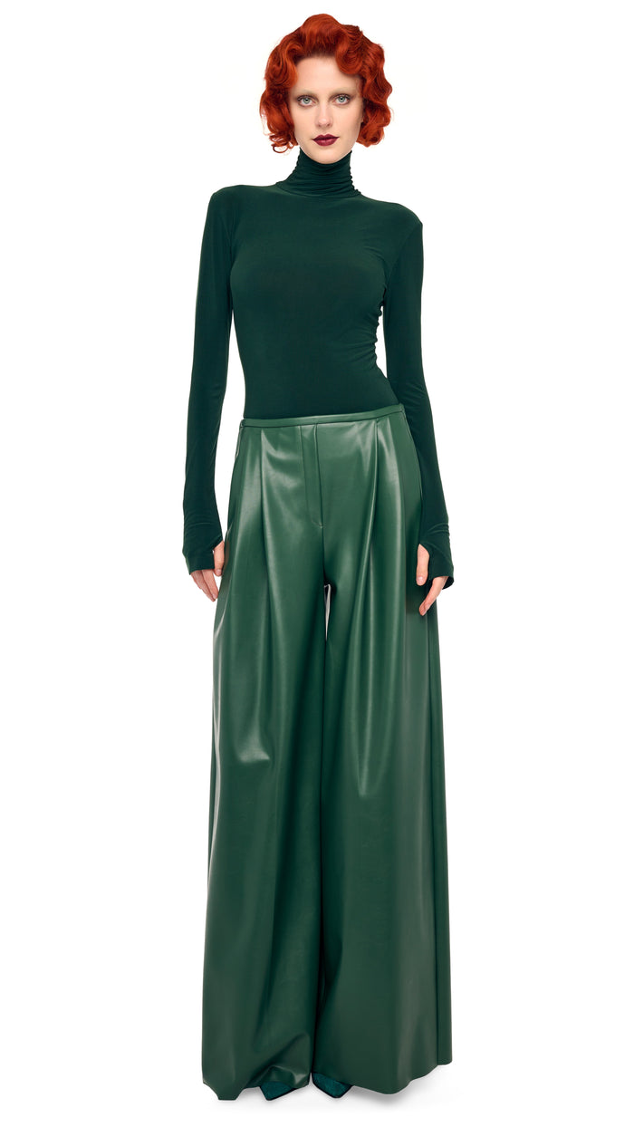 norma kamali SLIM FIT LONG SLEEVE TURTLE TOP