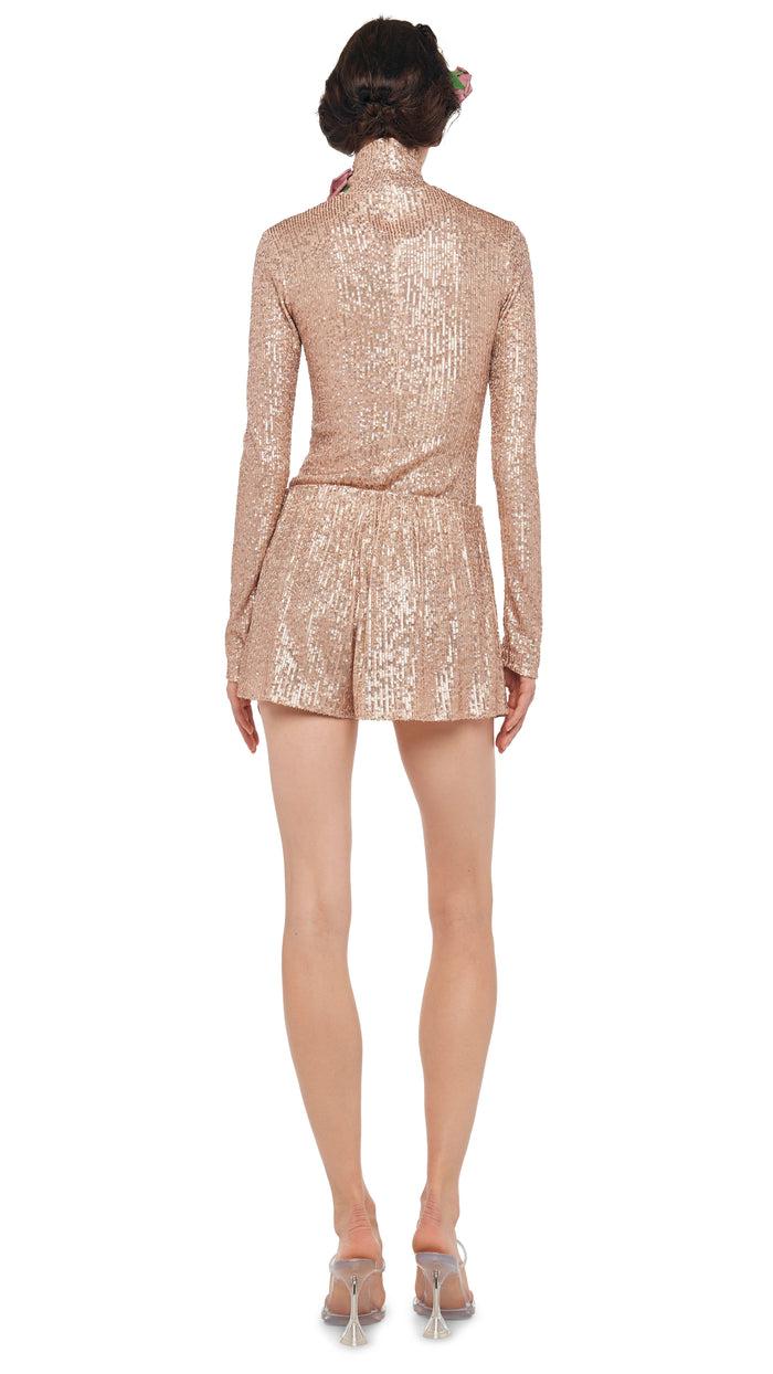 Norma Kamali SLIM FIT LONG SLEEVE TURTLE TOP