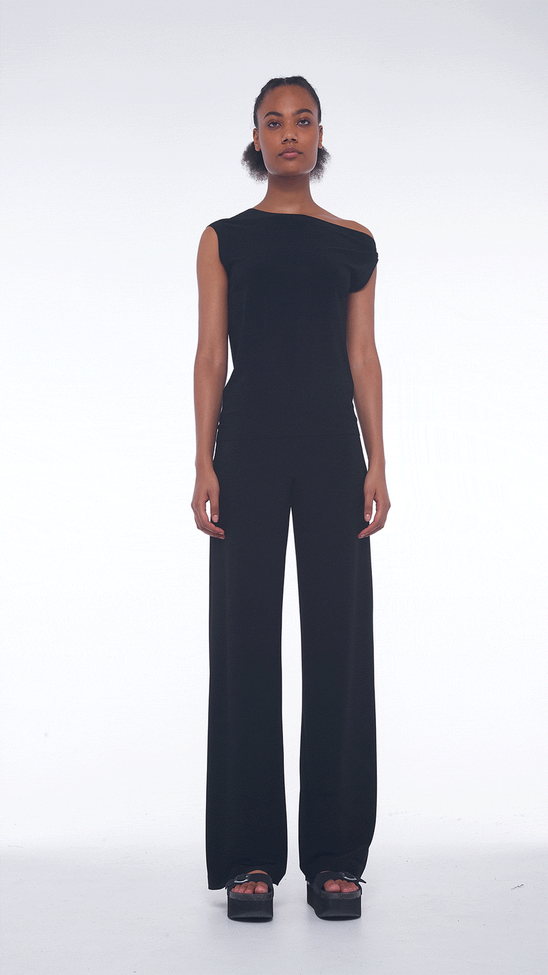 Norma Kamali STRAIGHT LEG PANT