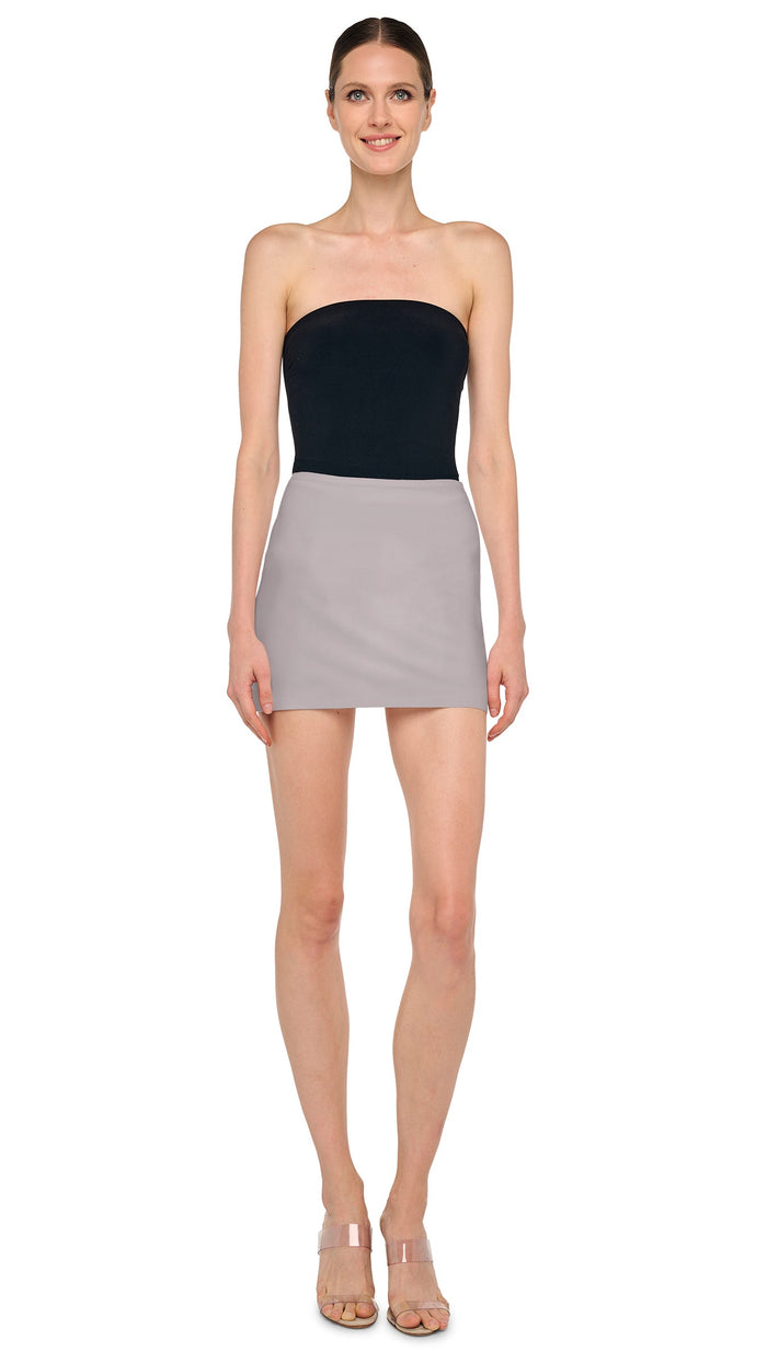 norma kamali STRAIGHT MINI SKIRT