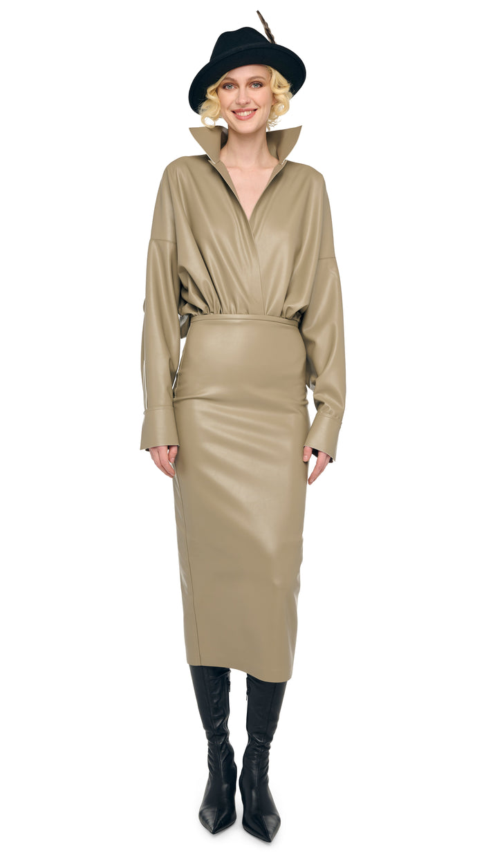 norma kamali STRAIGHT SKIRT TO MIDCALF