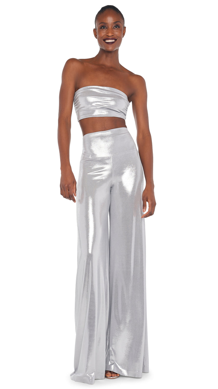norma kamali STRAPLESS CROPPED TOP