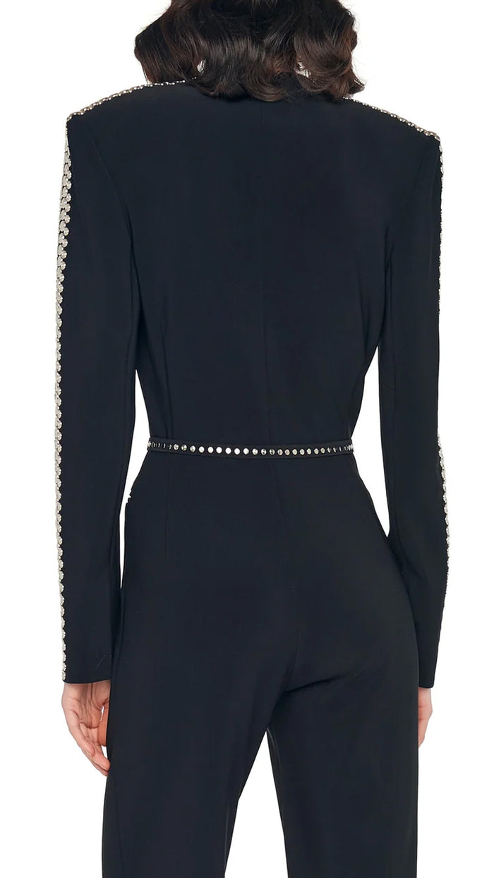 Norma Kamali STUD SKINNY BELT