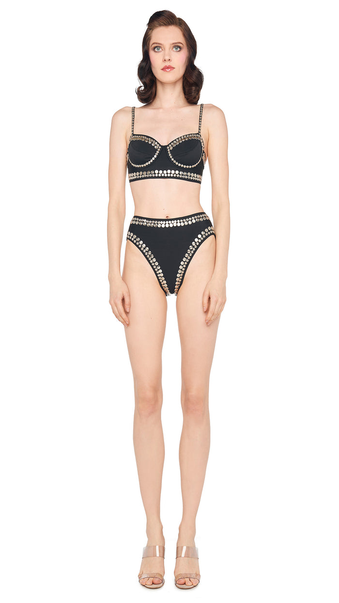 Norma Kamali STUD UNDERWIRE BRA