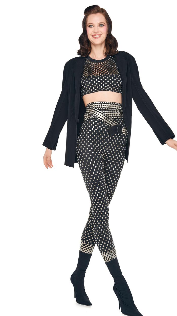 Norma Kamali STUD WIDE BELT XL