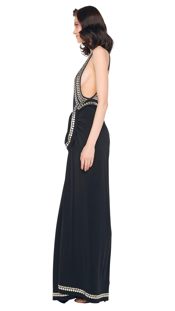 Norma Kamali STUDDED ERNIE SCARF