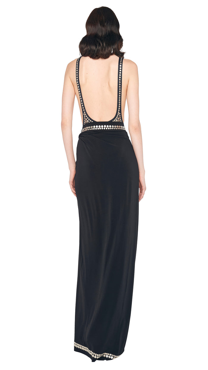 Norma Kamali STUDDED ERNIE SCARF